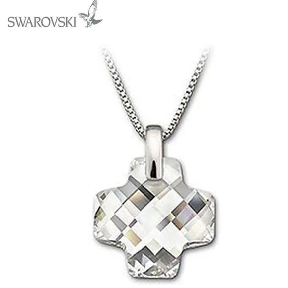Swarovski Clear Crystal Cross Pendant - Picture 1 of 4